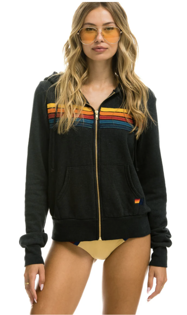 Aviator Nation 5 Stripe Hoodie