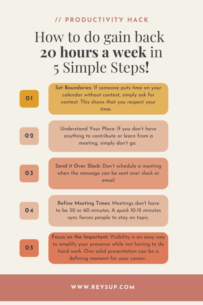 steps to get time from a busy schedule