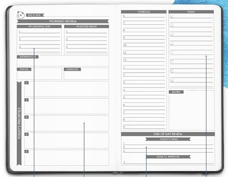 90-Day Undated Daily Planner