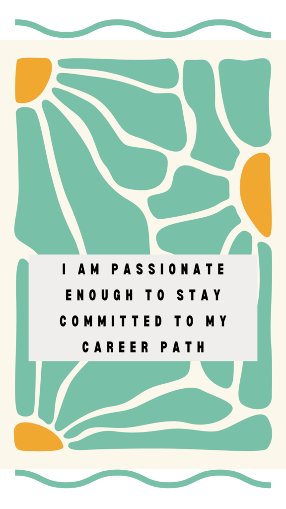 iPhone Wallpaper with Powerful Affirmations for Career Success