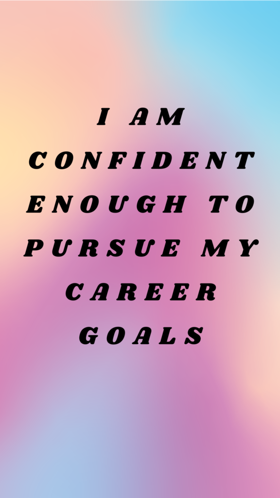 iPhone Wallpaper with Powerful Affirmations for Career Success