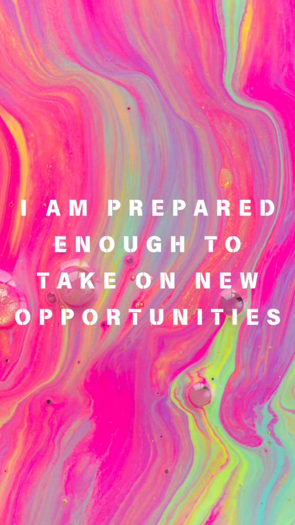 iPhone Wallpaper with Powerful Affirmations for Career Success