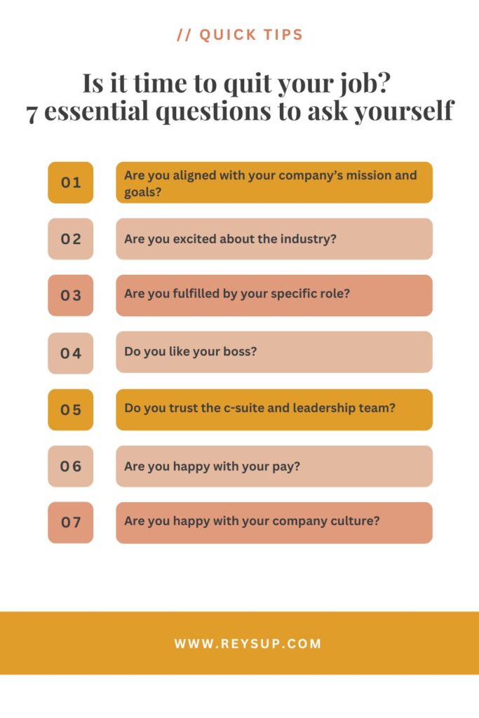 Essential questions to ask yourself before quiting job