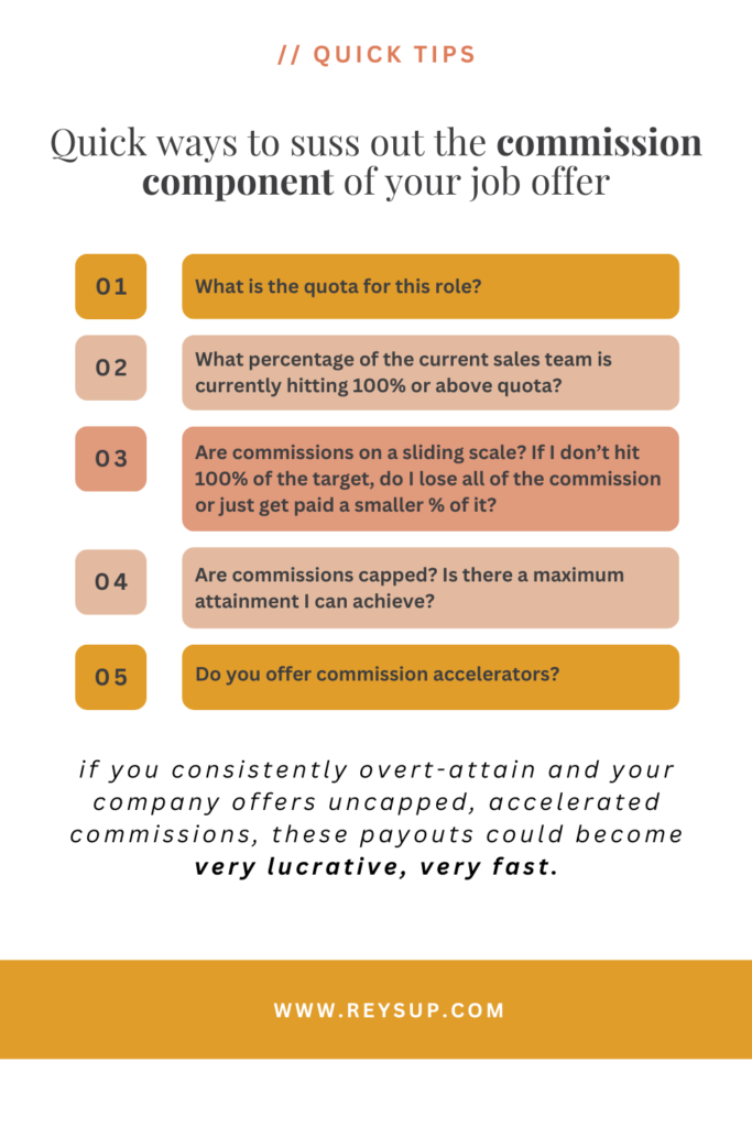 quick ways to suss out the commission component of your job offer to maximize earnings