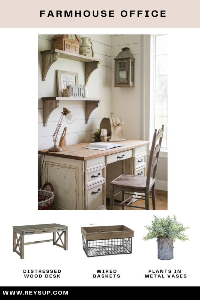 farmhouse office decor ideas